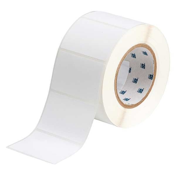 3" x 2" Silver Label, Metalized Polyester