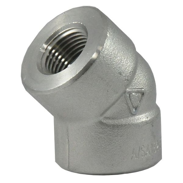 1" FNPT 304 SS 45 Degree Elbow