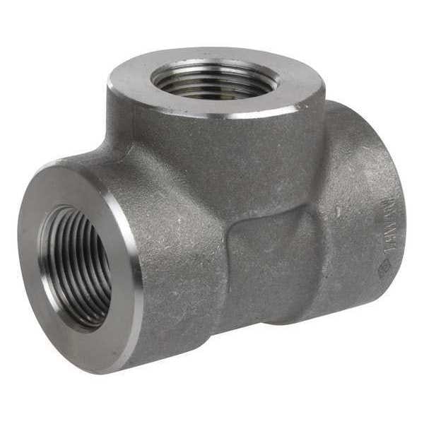 1" FNPT 304 SS Threaded Tee