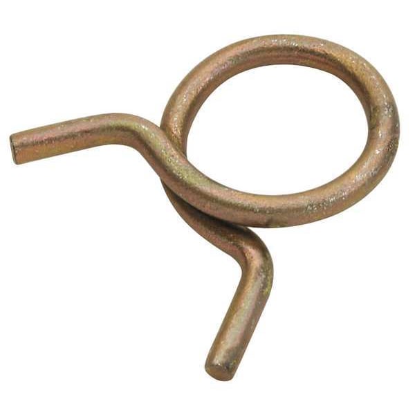 Hose Clamp, Dia 0.468x0.087, Ylw, PK100