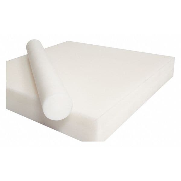 White Acetal Homopolymer Rod Stock 8 ft. L, 1/2" Dia.