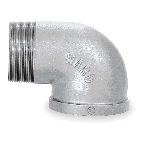 4" FNPT x MNPT Galvanized 90 Degree Street Elbow