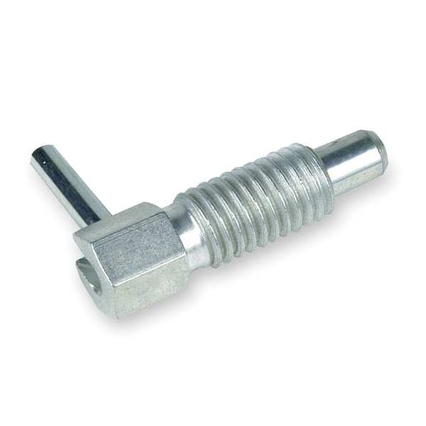 Plunger, Hand, Steel, Zinc, 3/8-16, 1.13, PK2