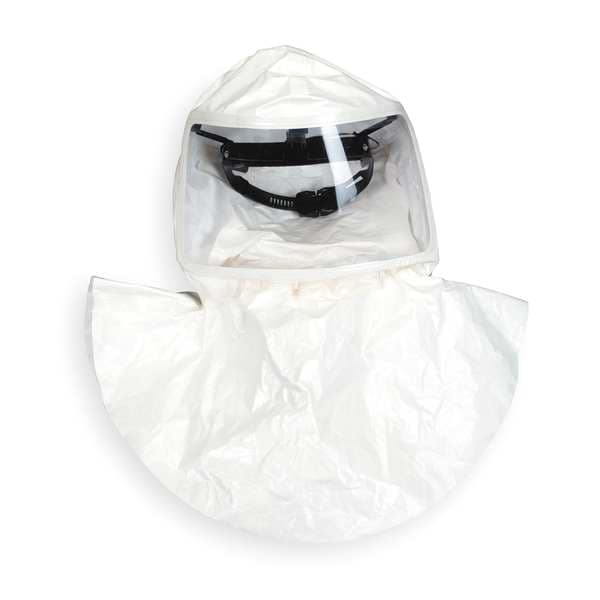 Tychem QC Hoods, Double Bib, Threaded Connector, w/Suspension, PK4