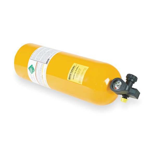 SCBA Cylinder, Aluminum, Yellow, 2216 psi