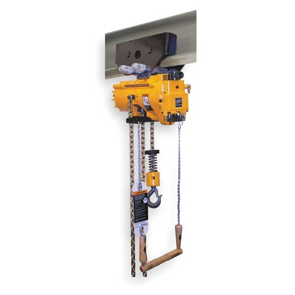 Air Chain Hoist, 1100 lb. Cap., 10 ft. Lft