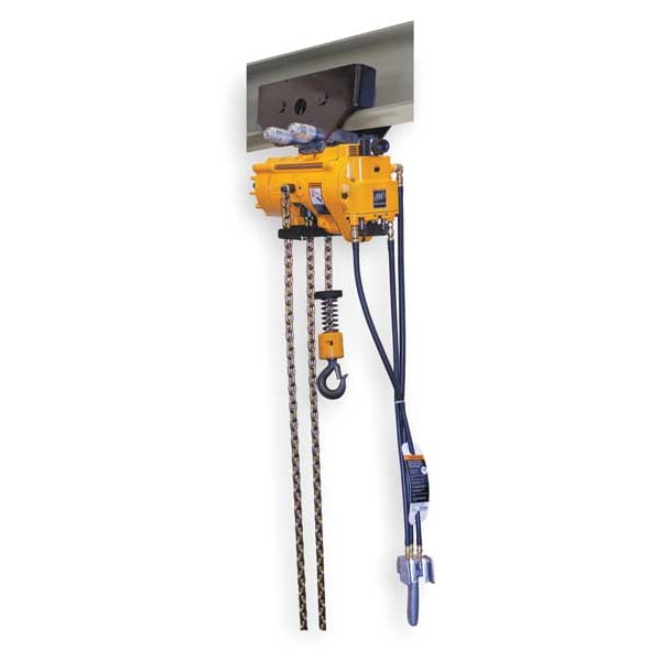 Air Chain Hoist, 1100 lb. Cap., 10 ft. Lft