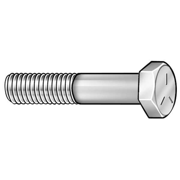 Grade 5, 3/8"-24 Hex Head Cap Screw, Chrome Plated Steel, 1-3/4 in L, 5 PK