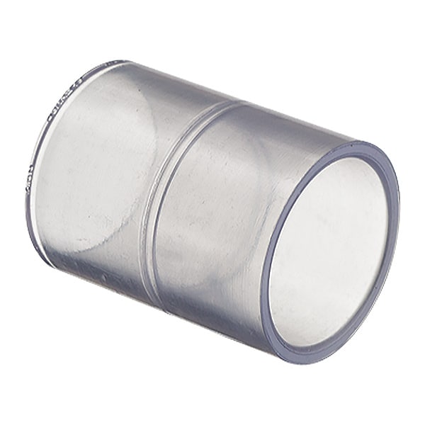 PVC Coupling, Solvent x Solvent, 1-1/2 in Pipe Size