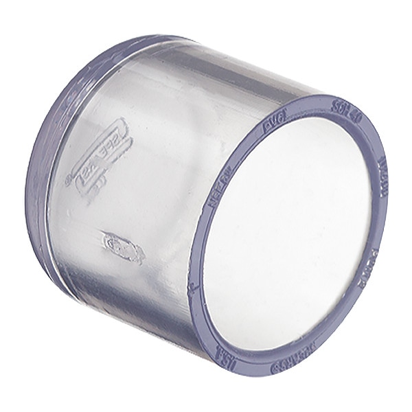 PVC Cap, Solvent, 1 in Pipe Size