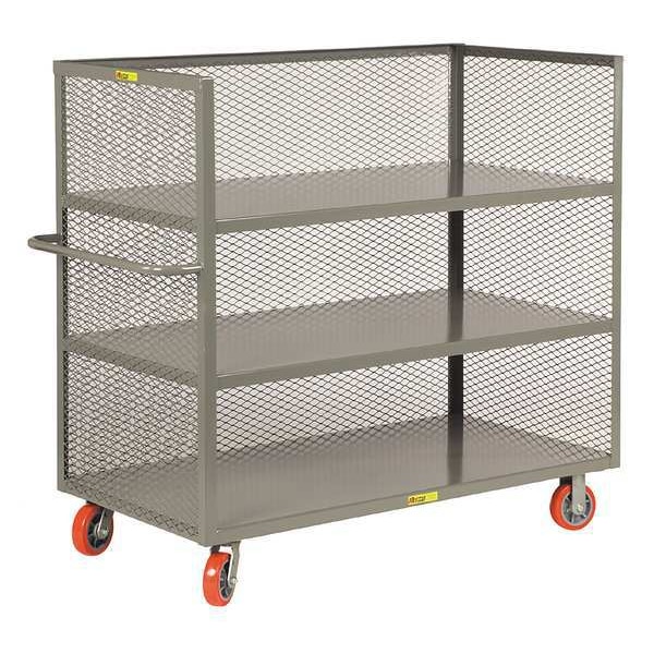 12 ga. Steel Sided Stock Cart 3600 lb. Capacity, 30-1/2"W x 57"H