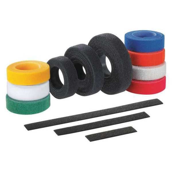 Cable Tie, 15 ft L, 1/4 in Max Bundle Dia., Red, Nylon, Polyethylene, 50 lb Strength