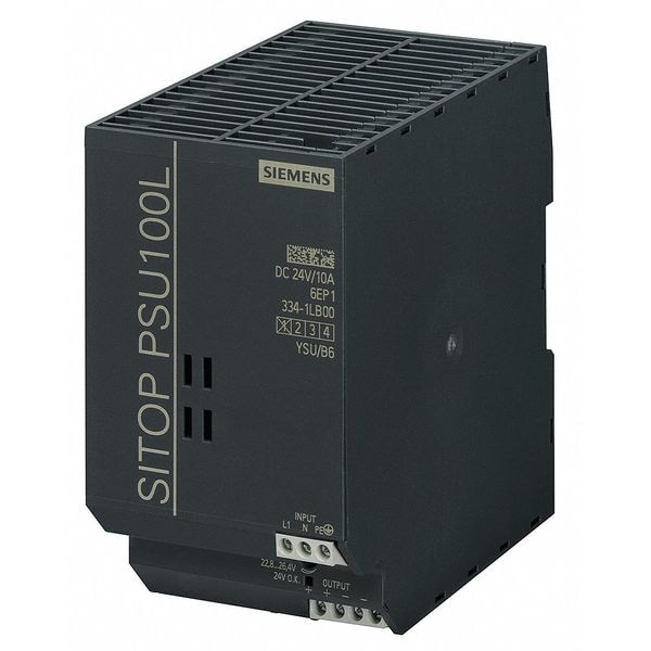 DC Power Supply, 132/264V AC; 93/187V AC, 24V DC, 240 W, 10 A, DIN Rail