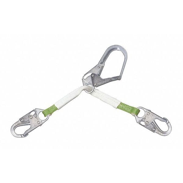 Ansi Z359-2007 Compliant Rebar Web Assembly With Rebar Hook, And 2 Locking Snap Hooks, 27-Inch