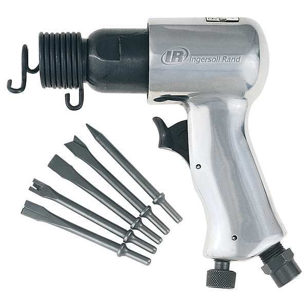 Air Hammer Kit, 5-peice Chisel Set, 3500BPM, 2-5/8 in Stroke