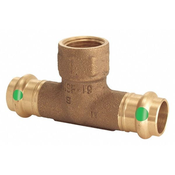 Viega ProPress tee, 1-1/2" x 1-1/2" x 3/4"
