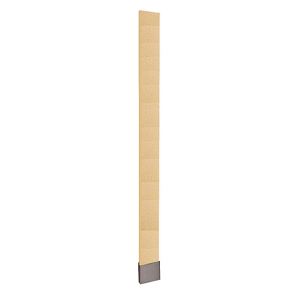 82" x 10" OHB Partition Pilaster, Polymer, Cream