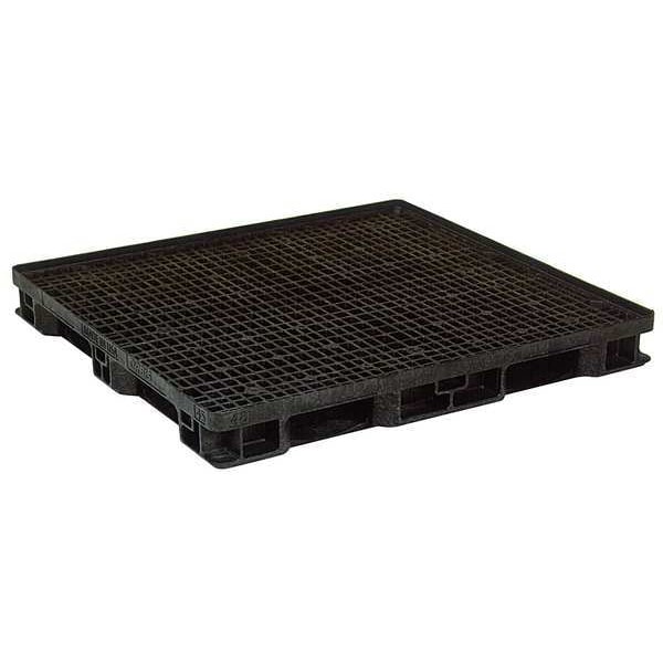 Recycled High Density Polyethylene Pallet, 48 7/8 in L, 45 7/8 in W, 6 in H, 4,000 lb Dynamic