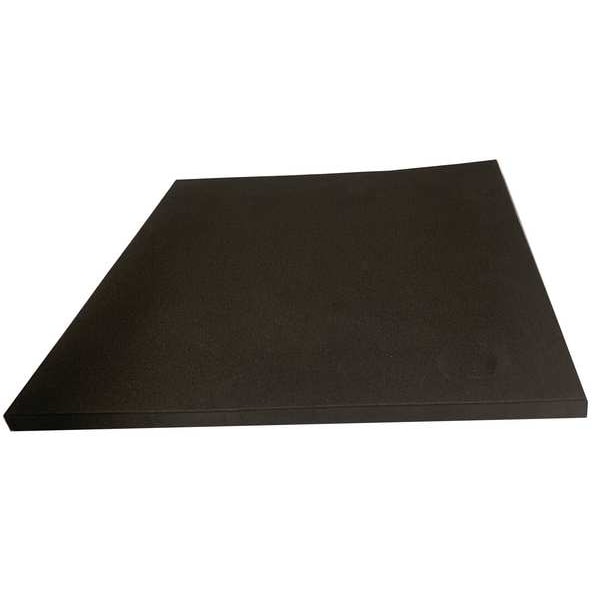 Foam Sheet, Crosslink, 48 in W, 96 in L, 1/8 in Thick, Black