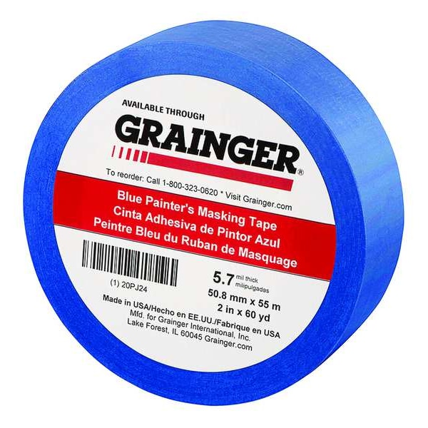 Multi-Surface Painters Masking Tape, 2 in W x 60 yd. L, 5.7 mil Thick, Blue, CP27