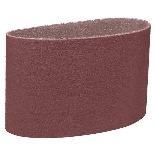 Sanding Belt, 6 in W, 48 in L, Coated, Aluminum Oxide, 24 Grit, Not Applicable, 341D, Brown