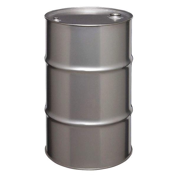 Closed Head Transport Drum, 316 Stainless Steel, 30 gal, Unlined, Silver