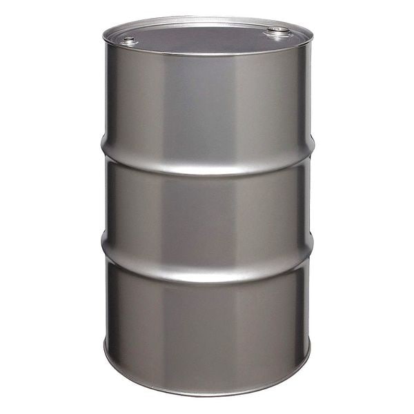 Closed Head Transport Drum, 316 Stainless Steel, 55 gal, Unlined, Silver