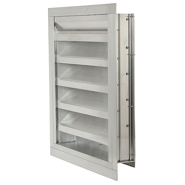 Intake Louver, Fixed, Drainable, 54H x 54W