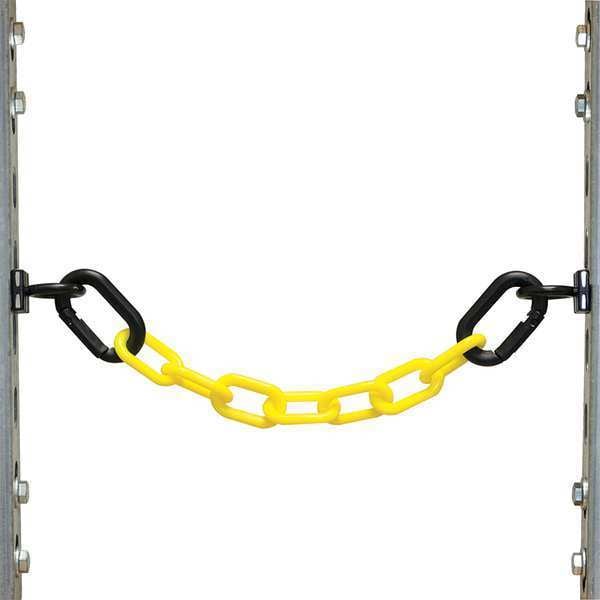Plastic Chain, Yellow, 9 ft Length, Gloss