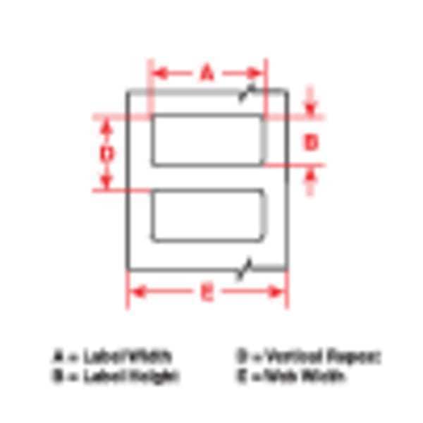 Printable Labels, 3" W x 2" H, White, PK4