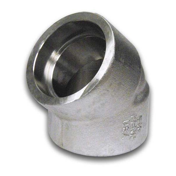 1/2" FSW 304/304L SS 45 Degree Elbow