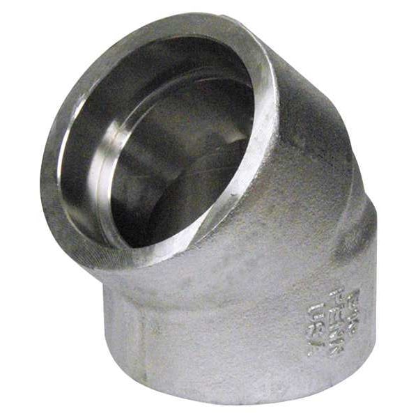 1-1/2" FSW 304/304L SS 45 Degree Elbow