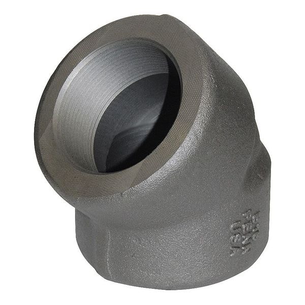 Elbow 45 deg, Low Temp Steel, FNPT, 1-1/2in