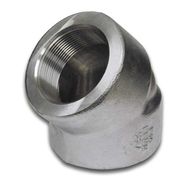 1/2" FNPT 316/316L SS 45 Degree Elbow