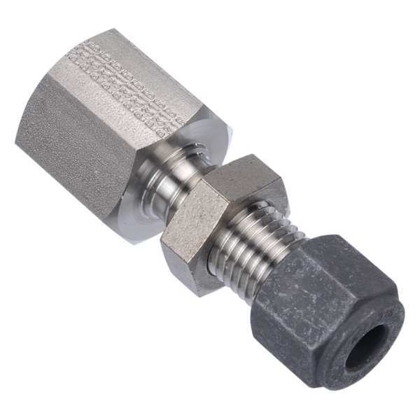 1/4" CPI x FNPT SS Female Bulkhead Connector