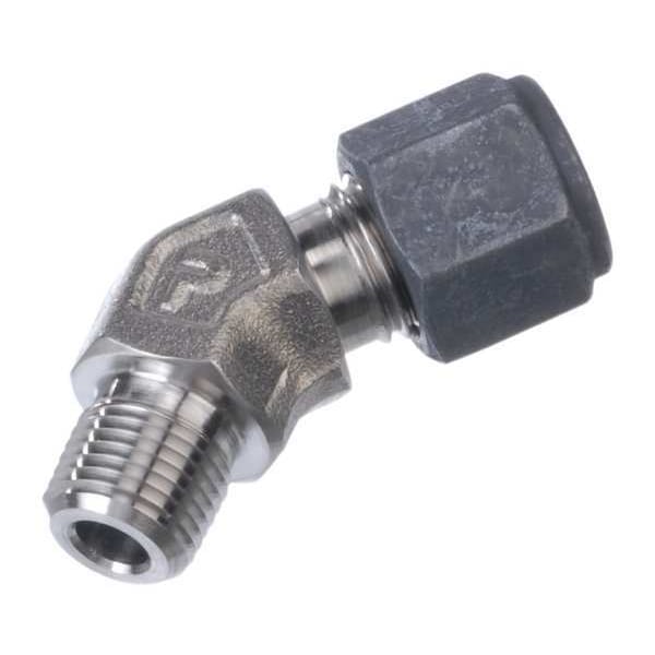 1/4" CPI x MNPT SS Male 45 Degree Elbow