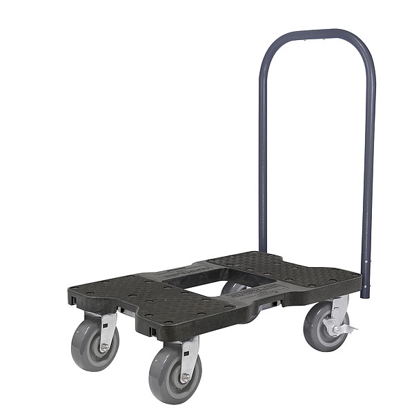 Super-Duty Push Cart Dolly, Black, 1800 Lb