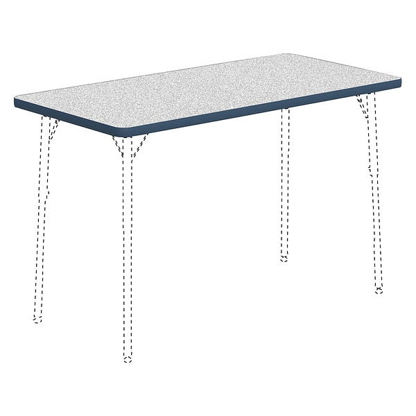 Rectangle Lorell Classroom Rectangular Activity Tabletop, High Pressure Laminate, Grey