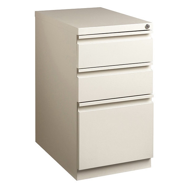 15" W Lorell Mobile Pedestal, Putty