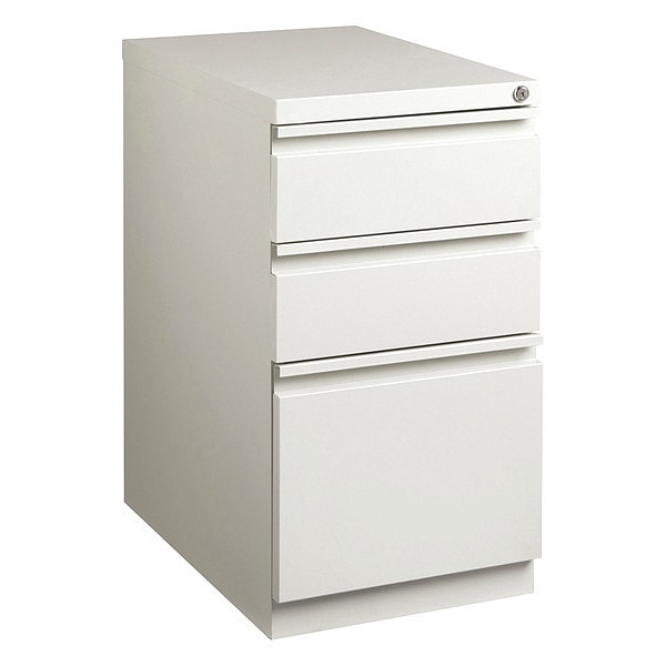 15" W Lorell Mobile Pedestal, Light Gray