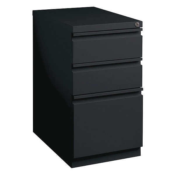 15" W Lorell Mobile Pedestal, Black