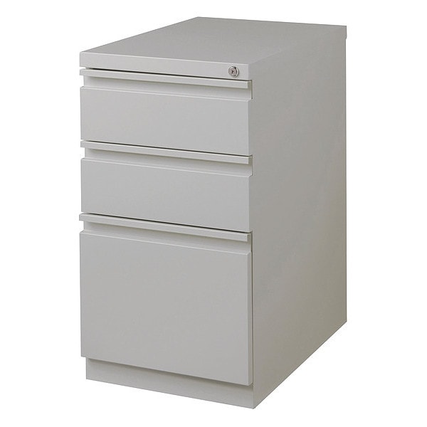 15" W 3 Drawer Mobile Bbf Pedestal File , Letter, 20", Platinum, Letter