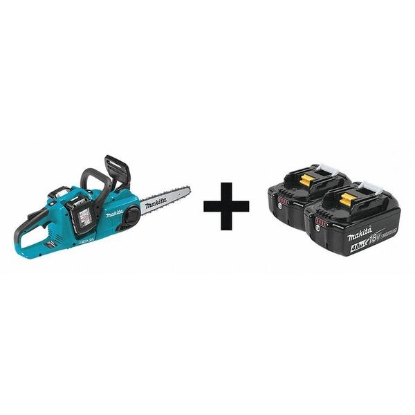 14 in L Battery-Powered Chain Saw Kit, 18 V, 5.0Ah