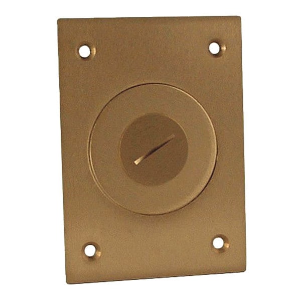 Box Cover, Floor Boxes Box Type, 1 Gang, Steel, Single Receptacle Cover Type