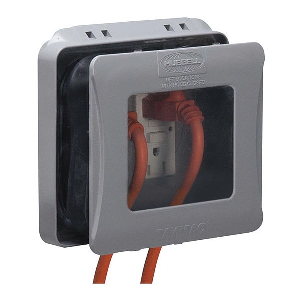 2 -Gang Vertical Box Cover, , Polycarbonate