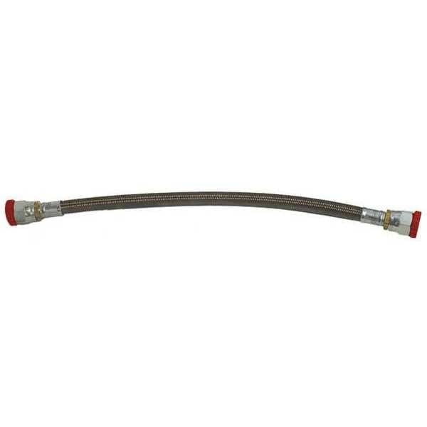 5/8" x 84" Stainless Steel Air Compressor Hose Silver