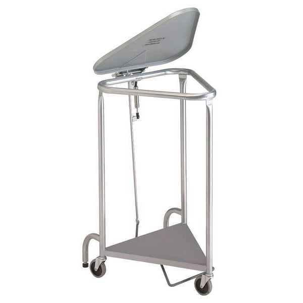 Knock-Down Deluxe Triangular Hamper, Powder Coated withLid Damping Function