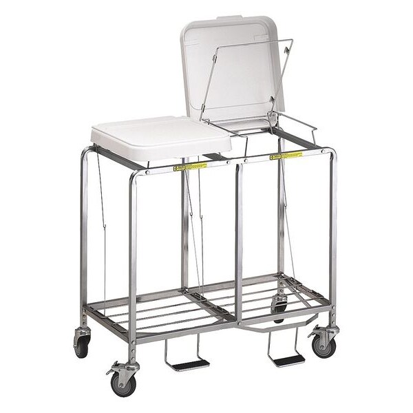 Double "Easy Access" Hamper with Foot Pedal, No Bag