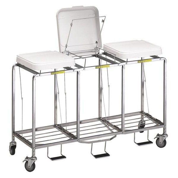 Triple "Easy Access" Hamper with Foot Pedal, No Bag