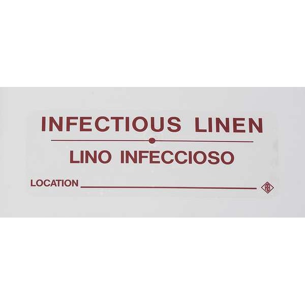 Bilingual Hamper Label "Infectious Linen", Red Text, PK5